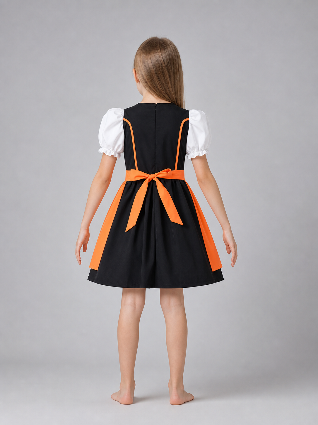 Folk-Style Carnival Dress with Lacing