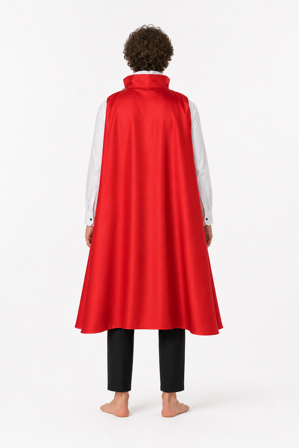 Sanji Cosplay Costume from One Piece with Cape back view