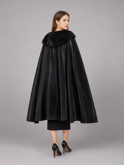Black Costume Cloak for Witch Cosplay