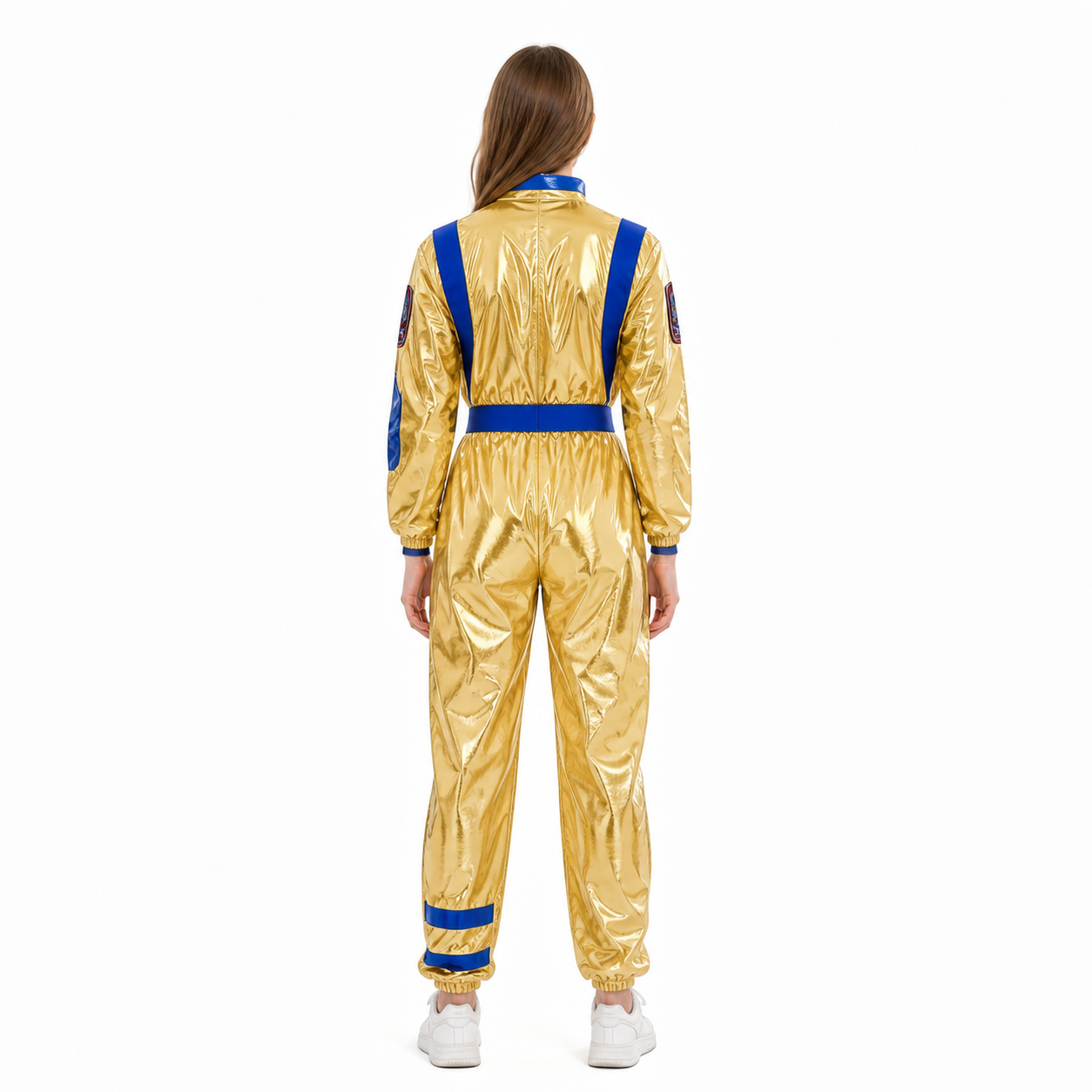 Space Jumpsuit with U.S. Flag and Patches back view
