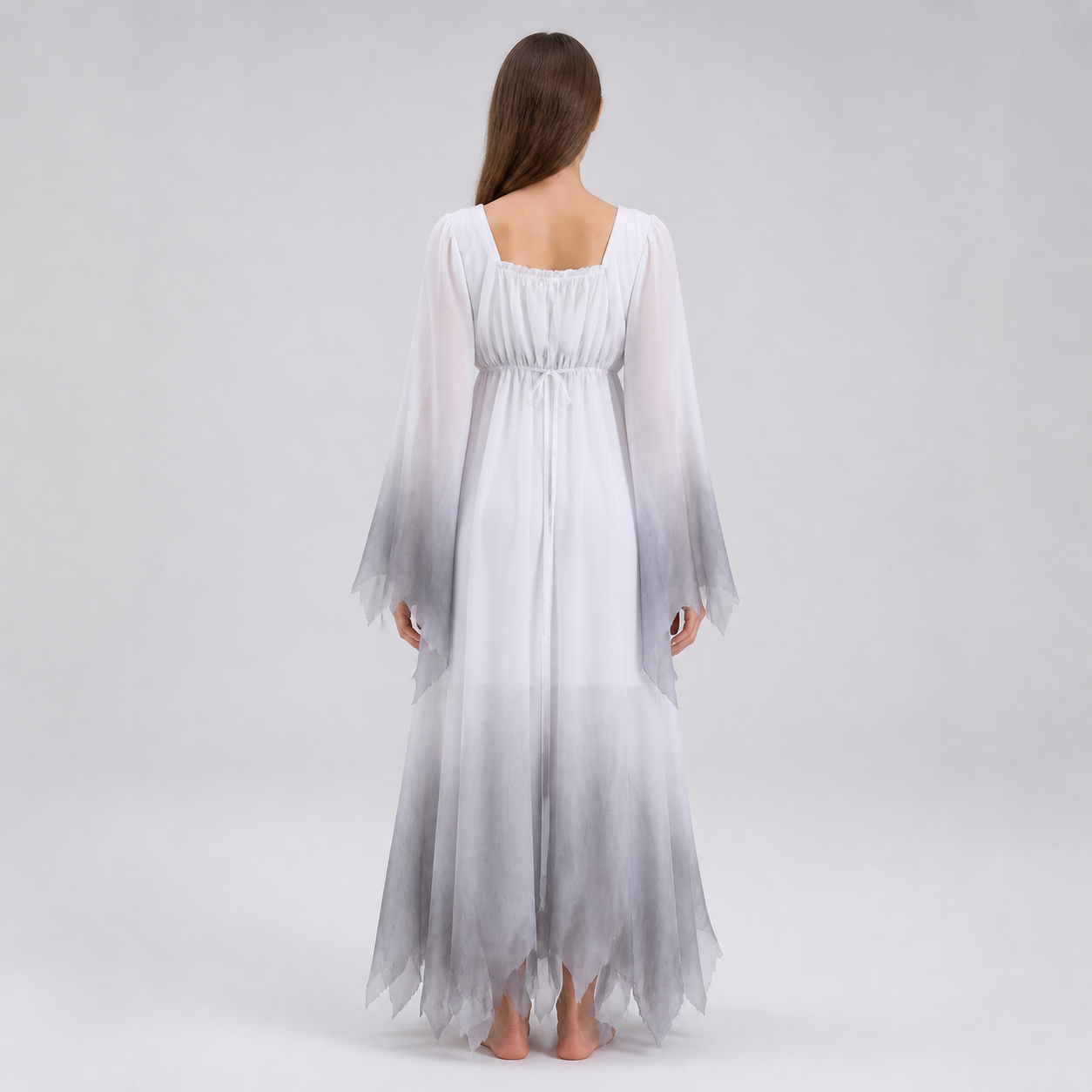 Halloween Dress with Wide Sleeves back view