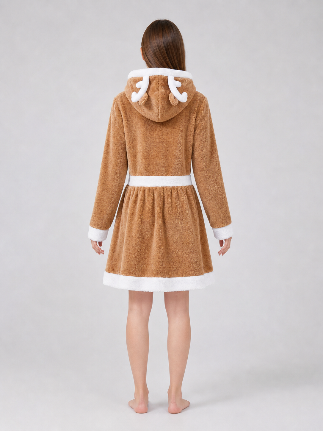 Deer Costume Dress with Hood, Khaki