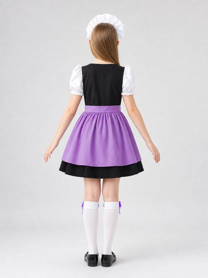 Dirndl Carnival Dress with Apron and Accessories