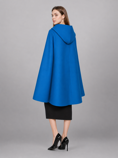 Blue Hooded Carnival Cloak for Cosplay