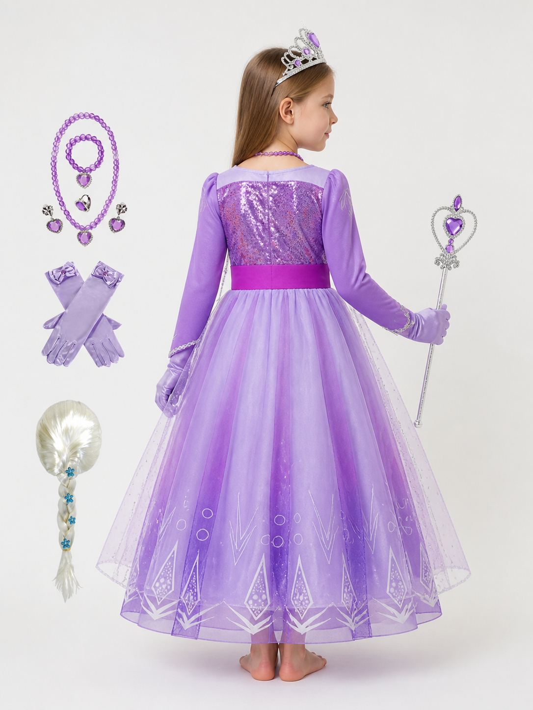 Snow Queen Carnival Costume for Halloween and Cosplay