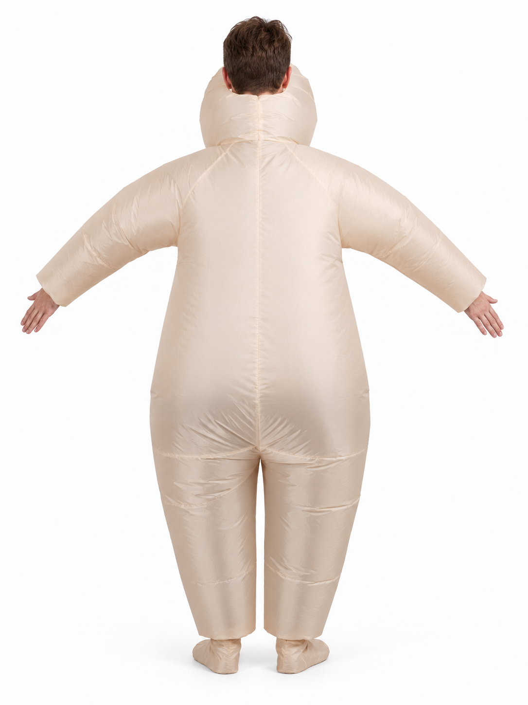 Inflatable cartoon one-eyed character costume cream