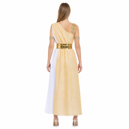 One-Shoulder Greek-Style Stage Costume back view
