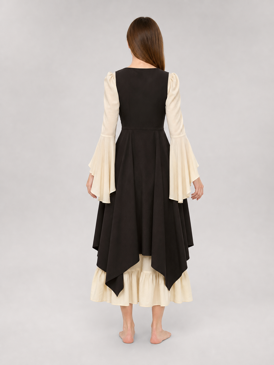 Black Medieval-Style Overdress