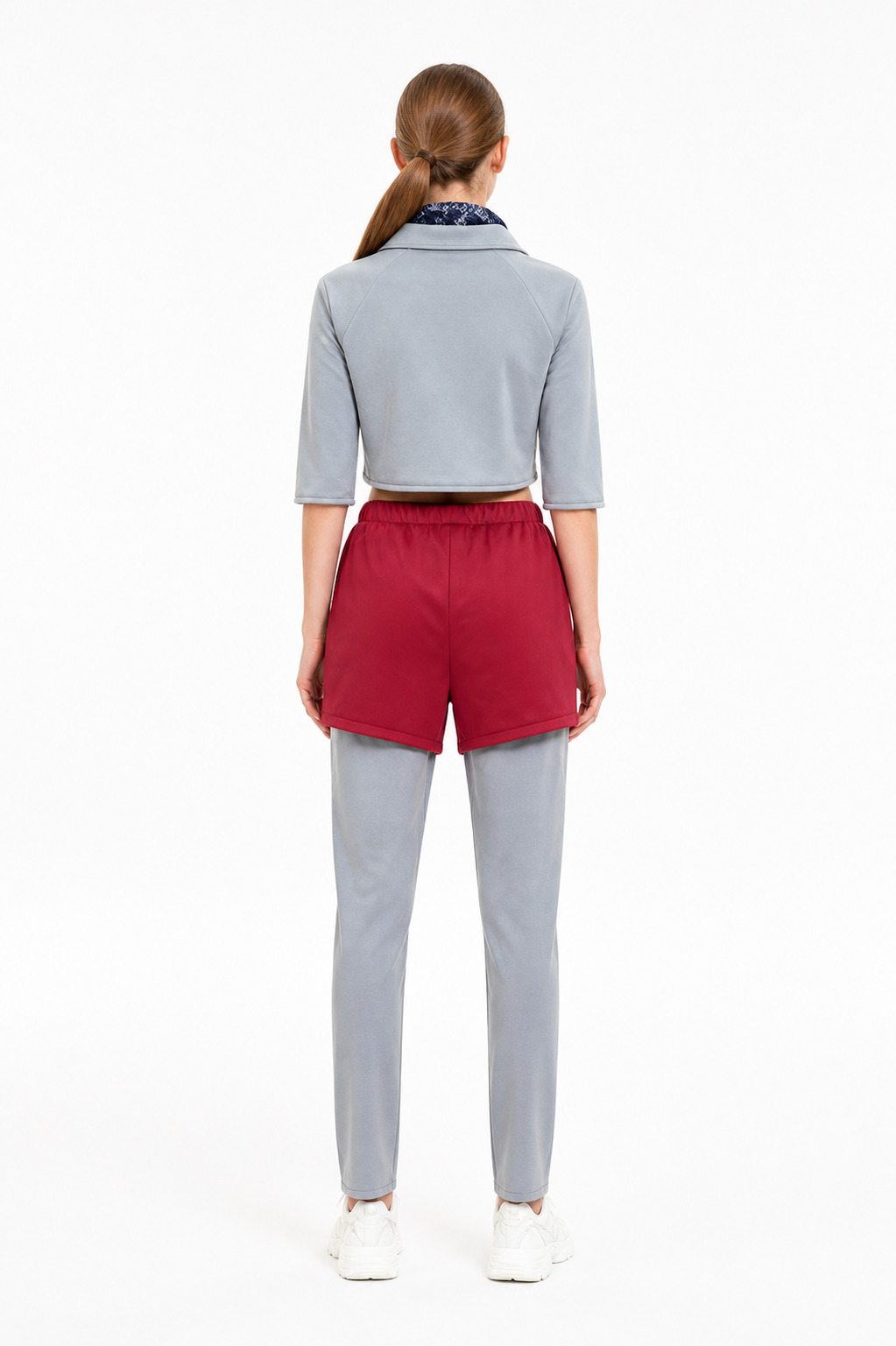 Eleven Costume with Sweatshirt, Pants, and Shorts back view