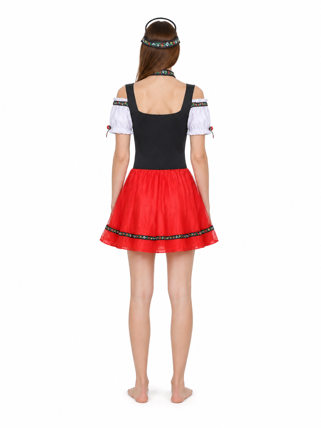 Historical Ethnic Costume: Dress and Headband back view