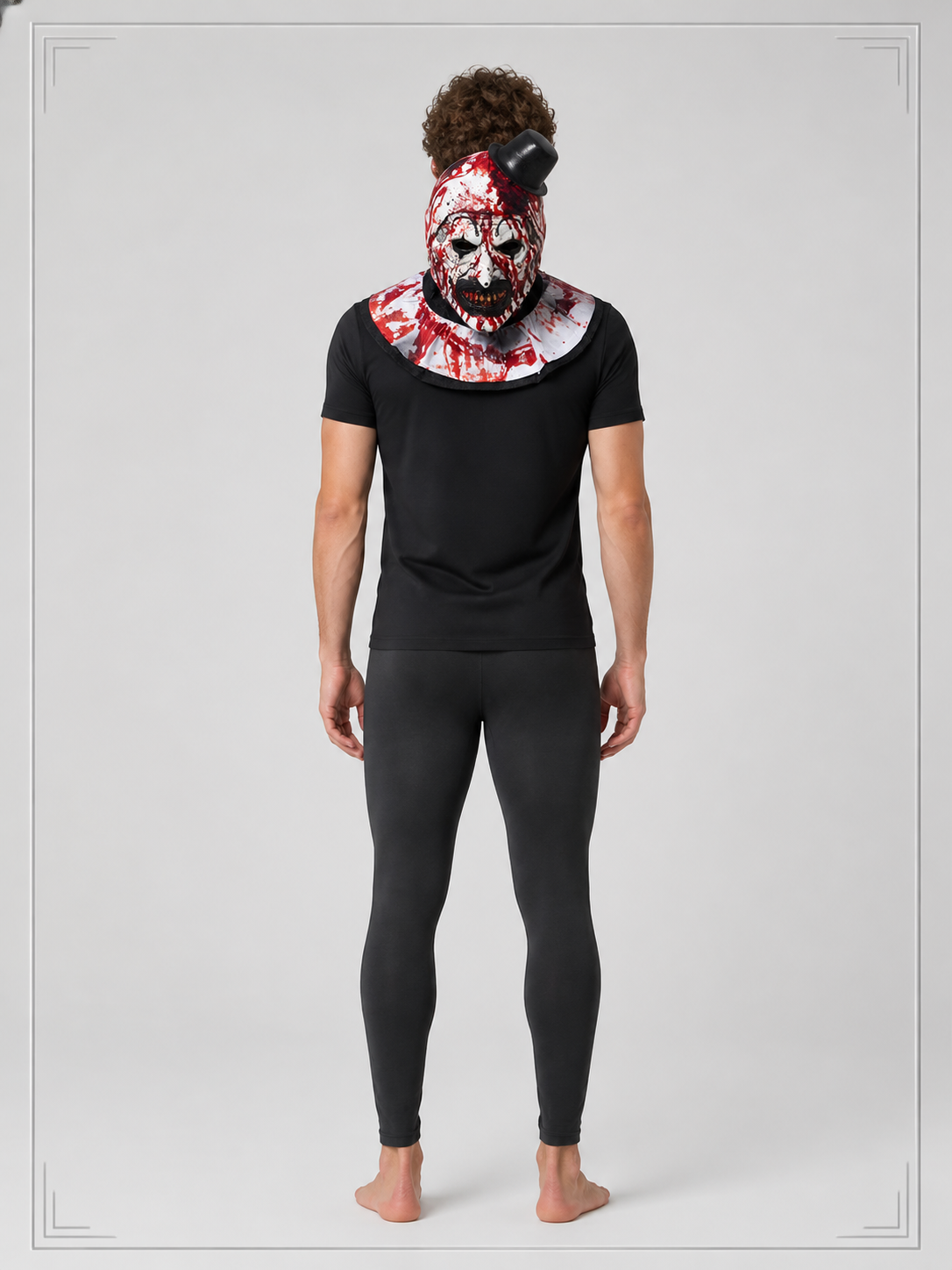 Scary Clown Carnival Mask for Halloween back view