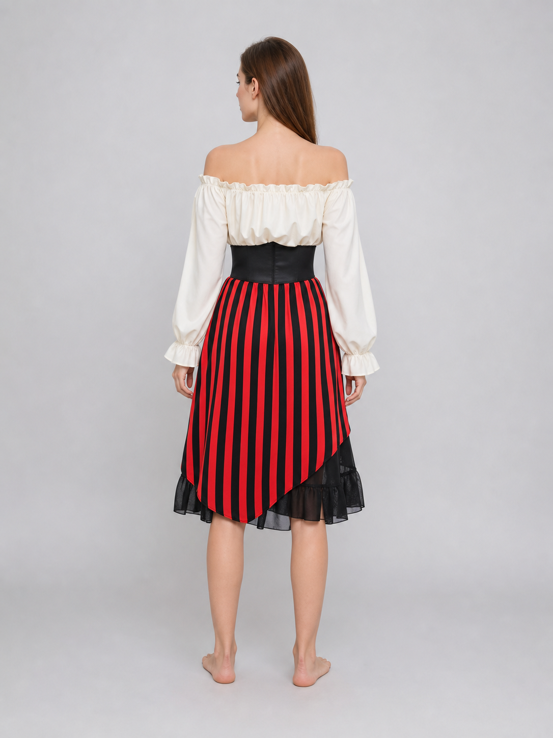 Victorian-style pirate costume set