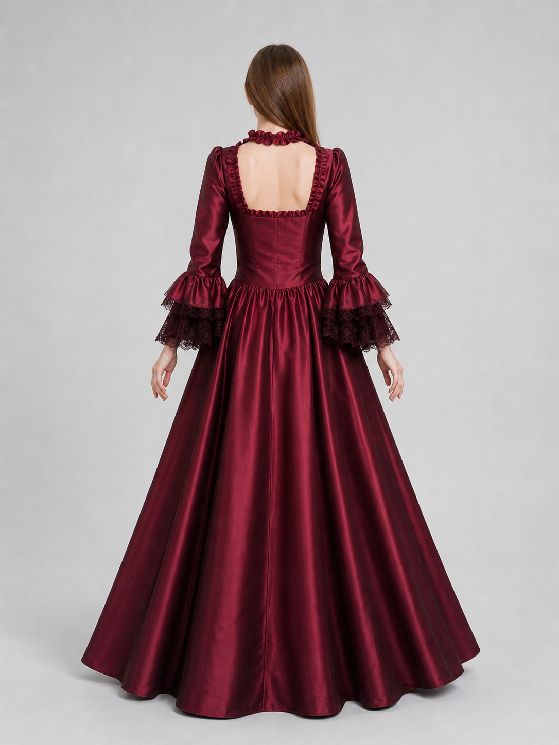 Gothic Floor-Length Dress for Costume Parties