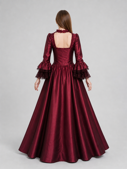 Gothic Floor-Length Dress for Costume Parties