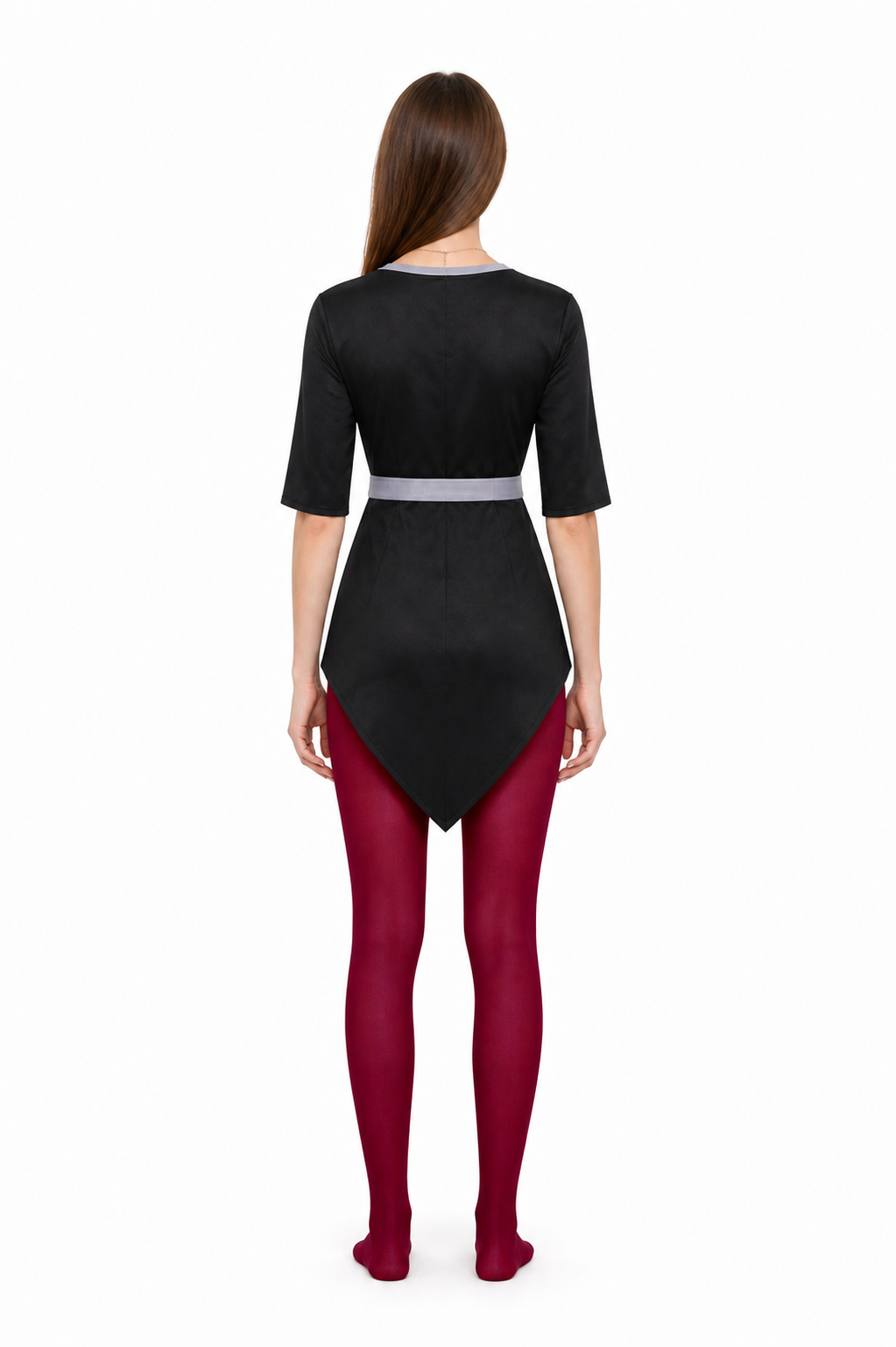 Amity Cosplay Costume, Set with Belt and Pendant back view