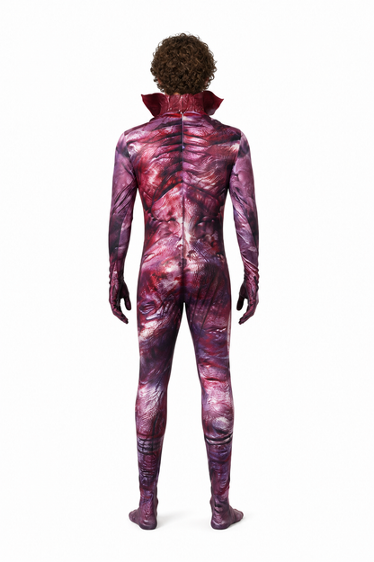Tight-Fitting Man-Eating Flower Jumpsuit for Halloween back view