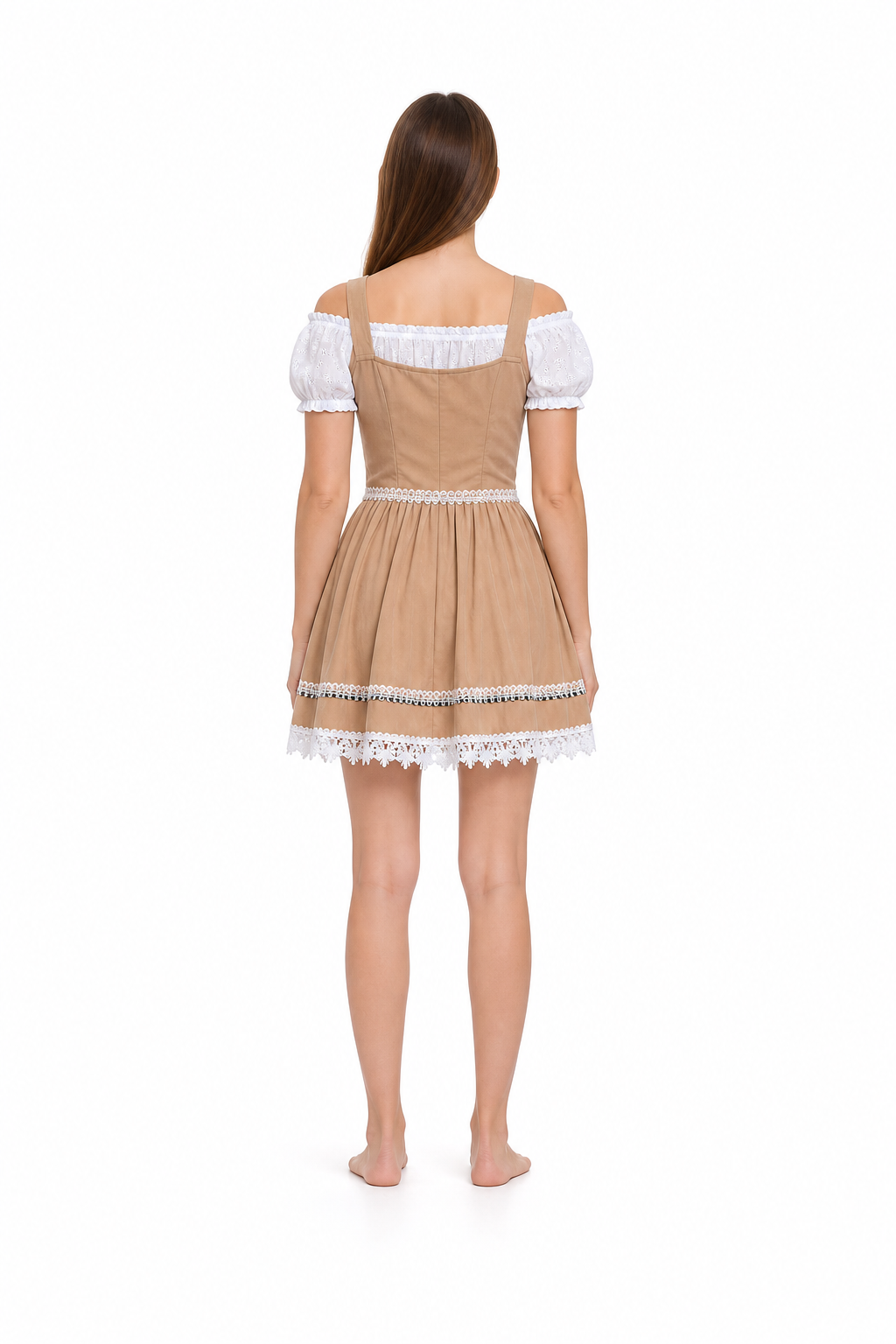 Bavarian Oktoberfest Dress with Corset and Lace