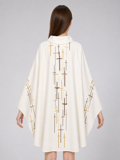 Religious Ceremonial Robe with Cross Pattern