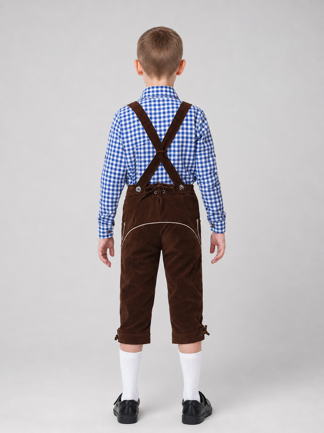 Traditional-style carnival costume with suspenders
