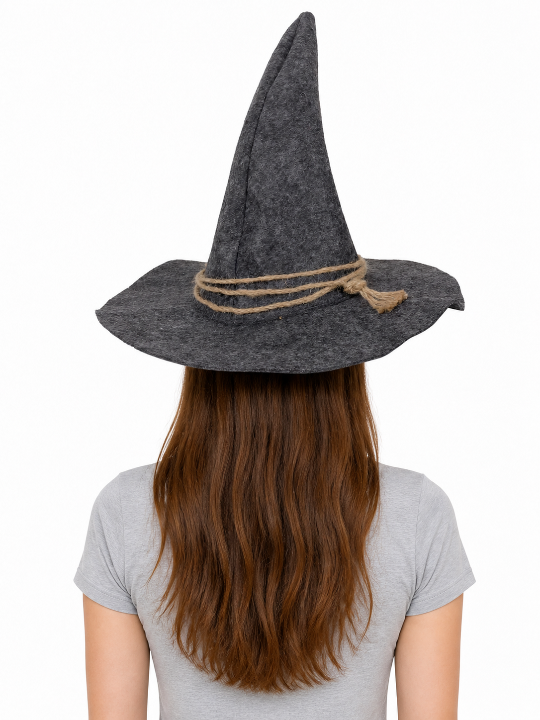Witch Carnival Hat with Rope Decoration