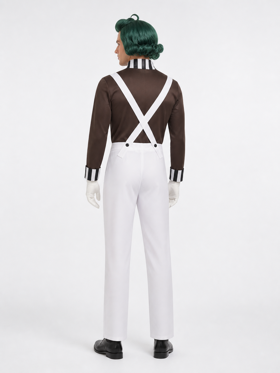 Halloween Costume with Green Wig