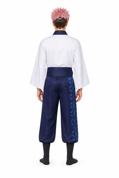 Sukuna Cosplay Costume from the Anime Jujutsu Kaisen back view