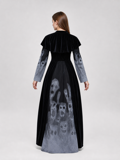 Gothic Ghost Halloween Dress Costume