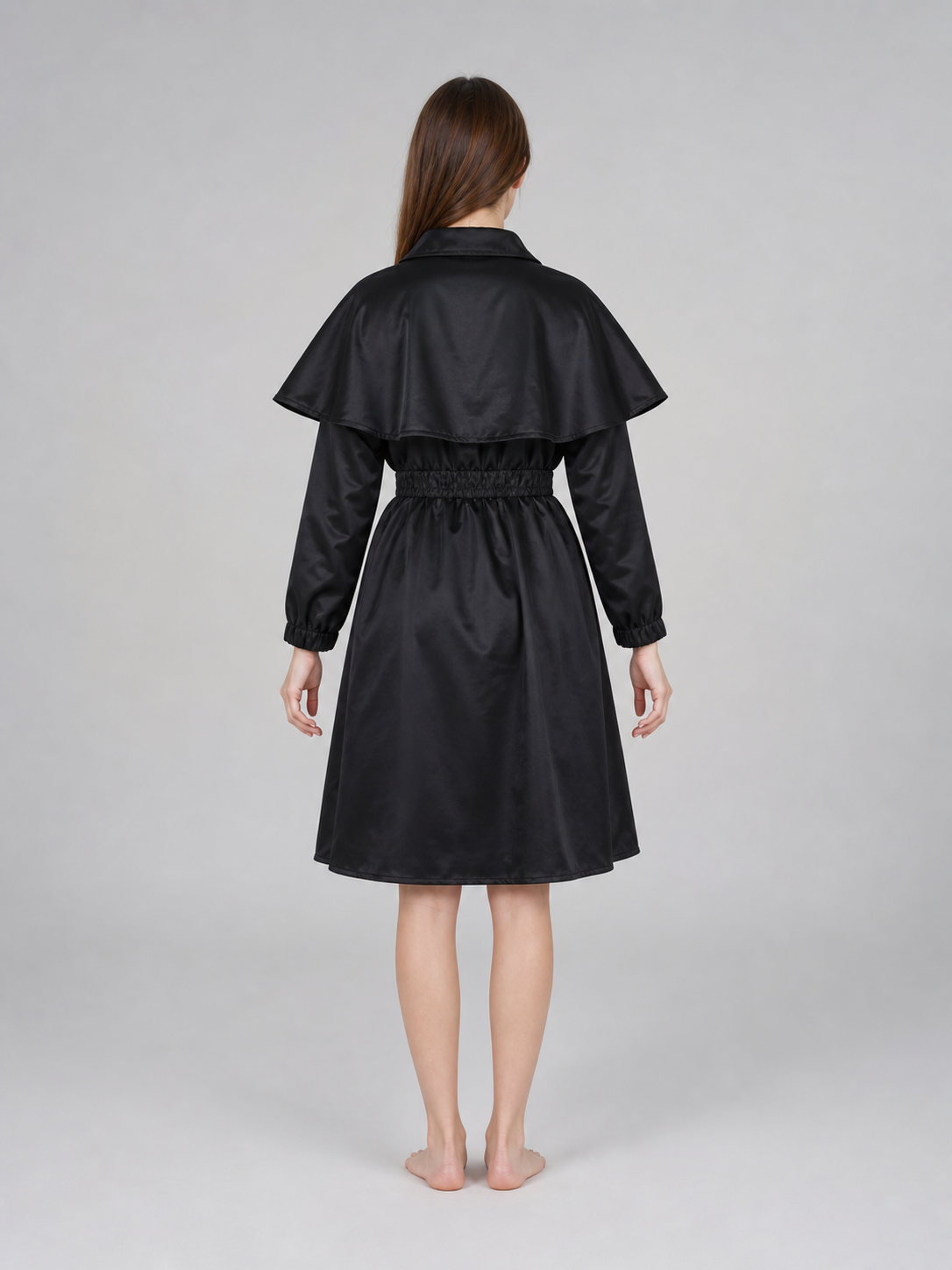 Halloween witch costume with cape and hat
