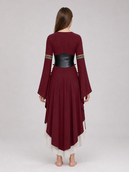 Gothic Renaissance Dress with Corset Lacing