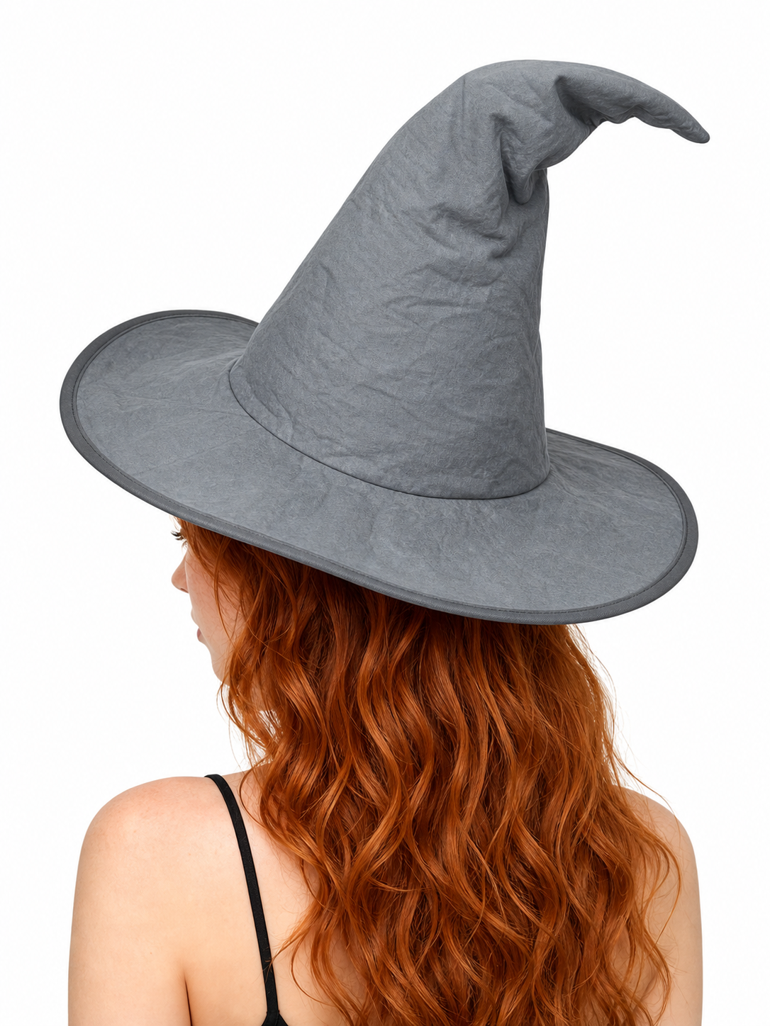 Dark Gray Carnival Witch Hat for Halloween