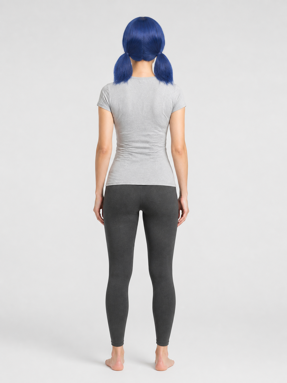Dark Blue Carnival Wig with Two Ponytails for Cosplay