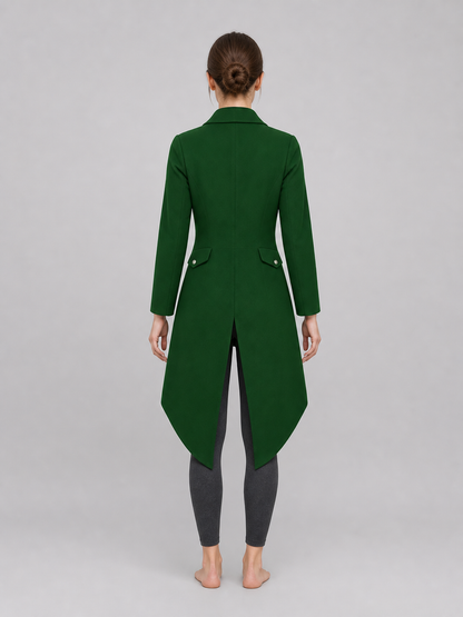 Long Dark Green Gothic-Style Tailcoat