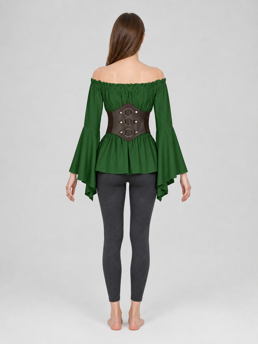 Renaissance-Style Costume Dress with Belt