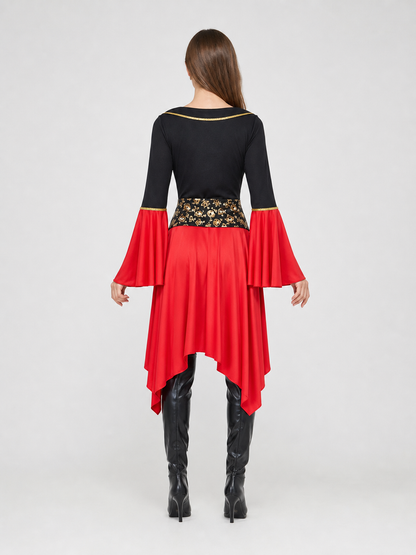 Red pirate costume for Halloween and cosplay