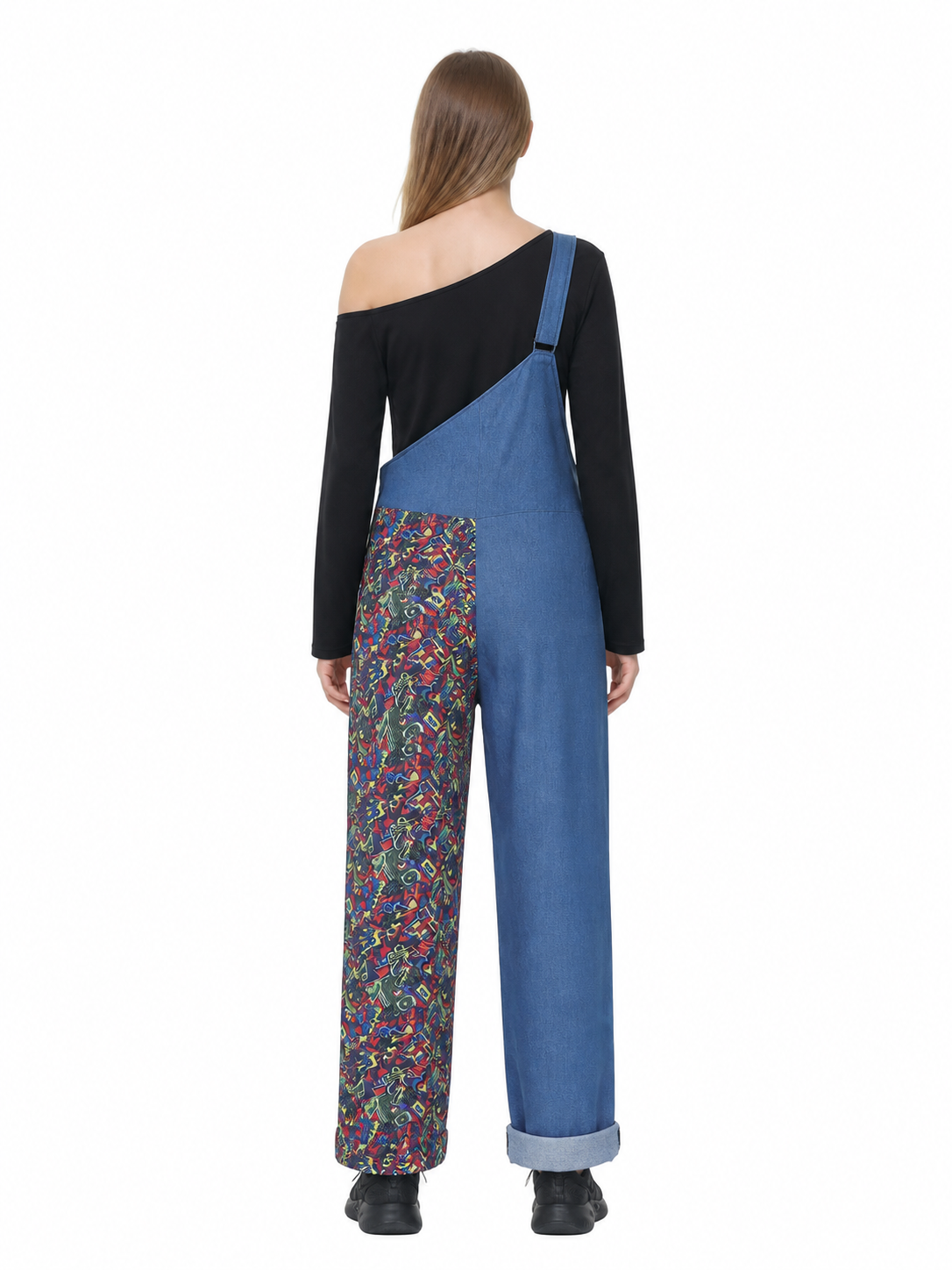 Strappy Jumpsuit with Asymmetric Pant Legs