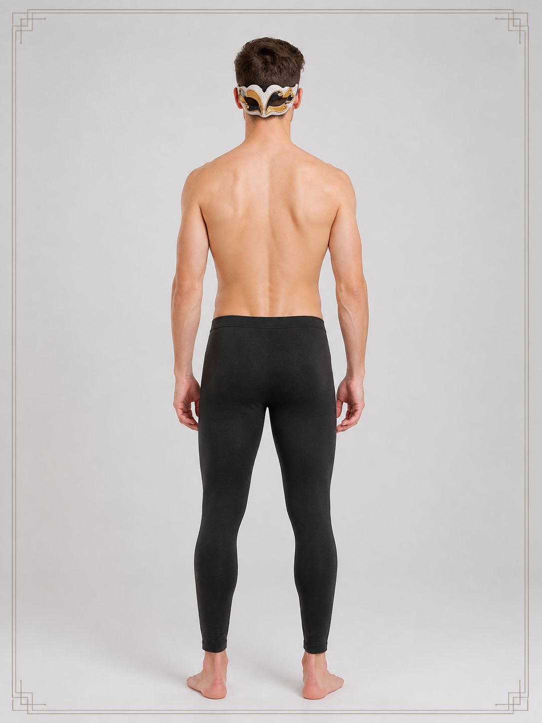 White and Gold Carnival Mask for Halloween and Cosplay