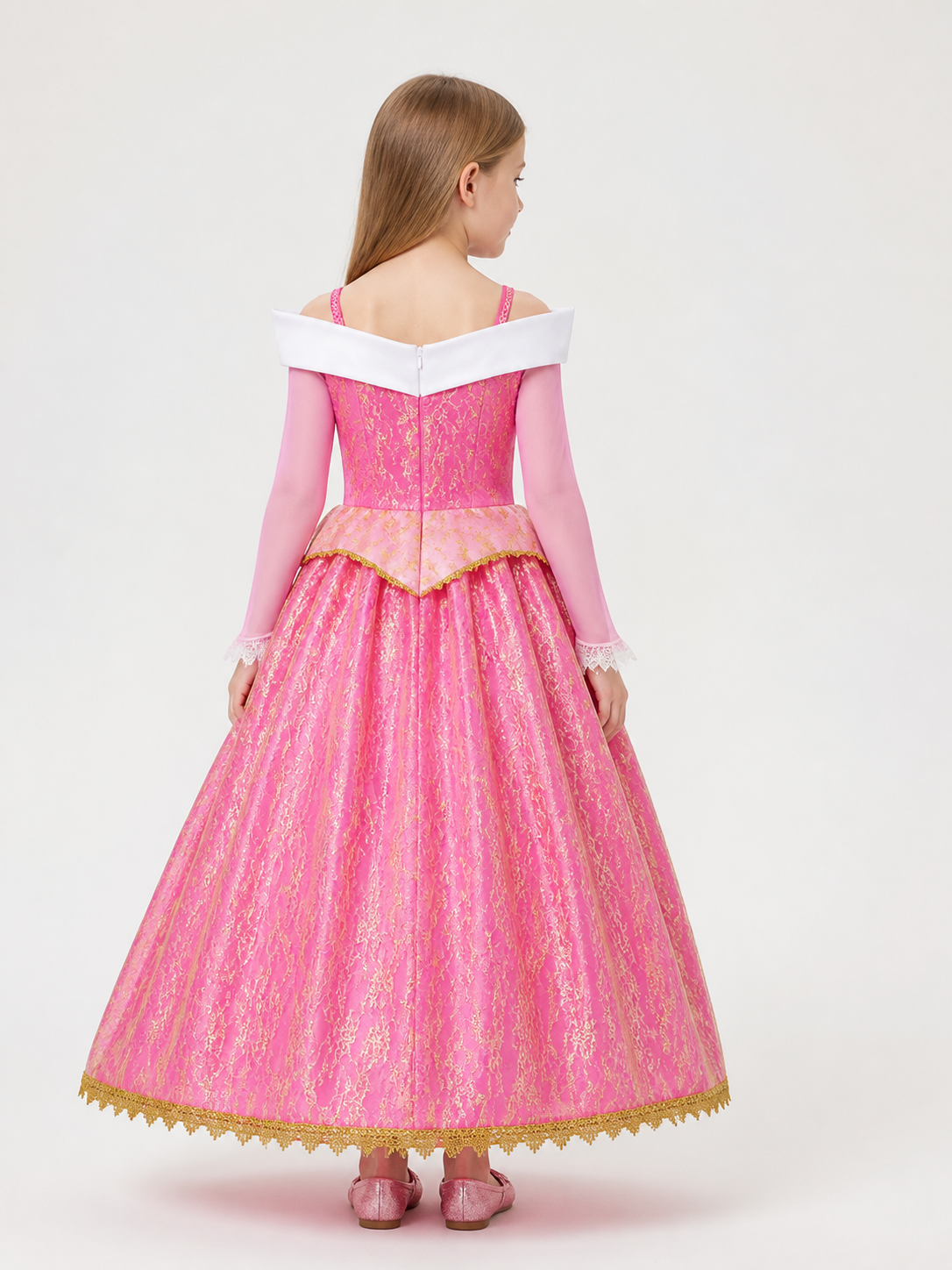 Pink Princess Halloween Costume back view