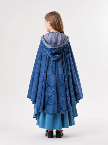 Medieval Hooded Dress for Cosplay back view
