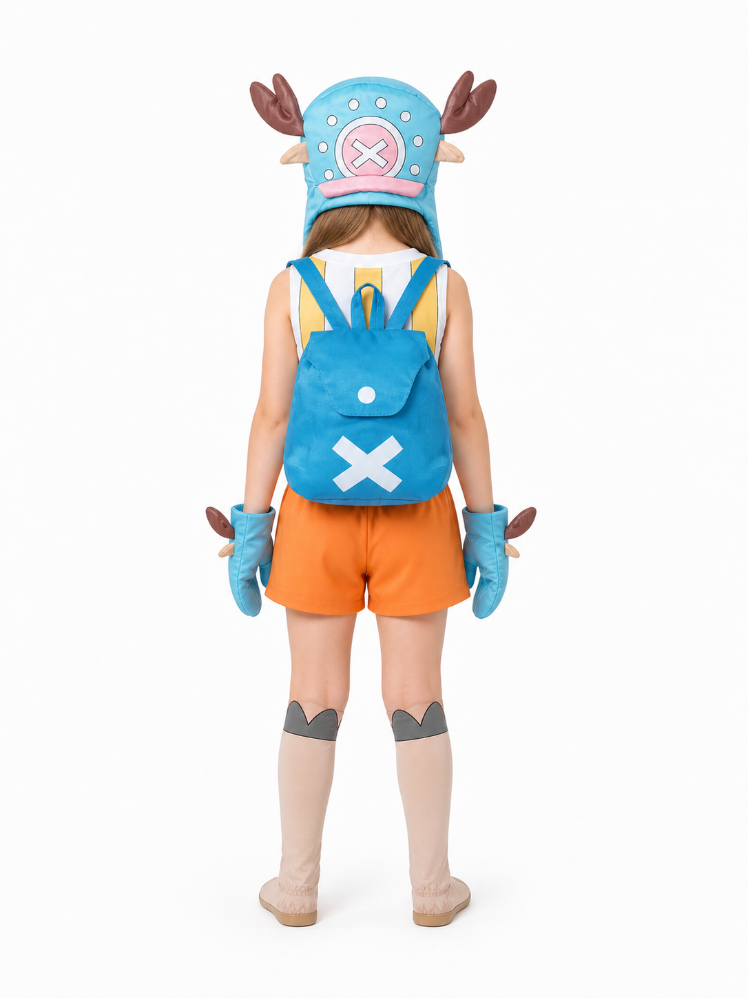 Chopper Cosplay Costume, 6-Piece Set back view
