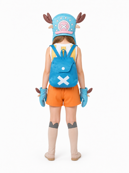 Chopper Cosplay Costume, 6-Piece Set back view