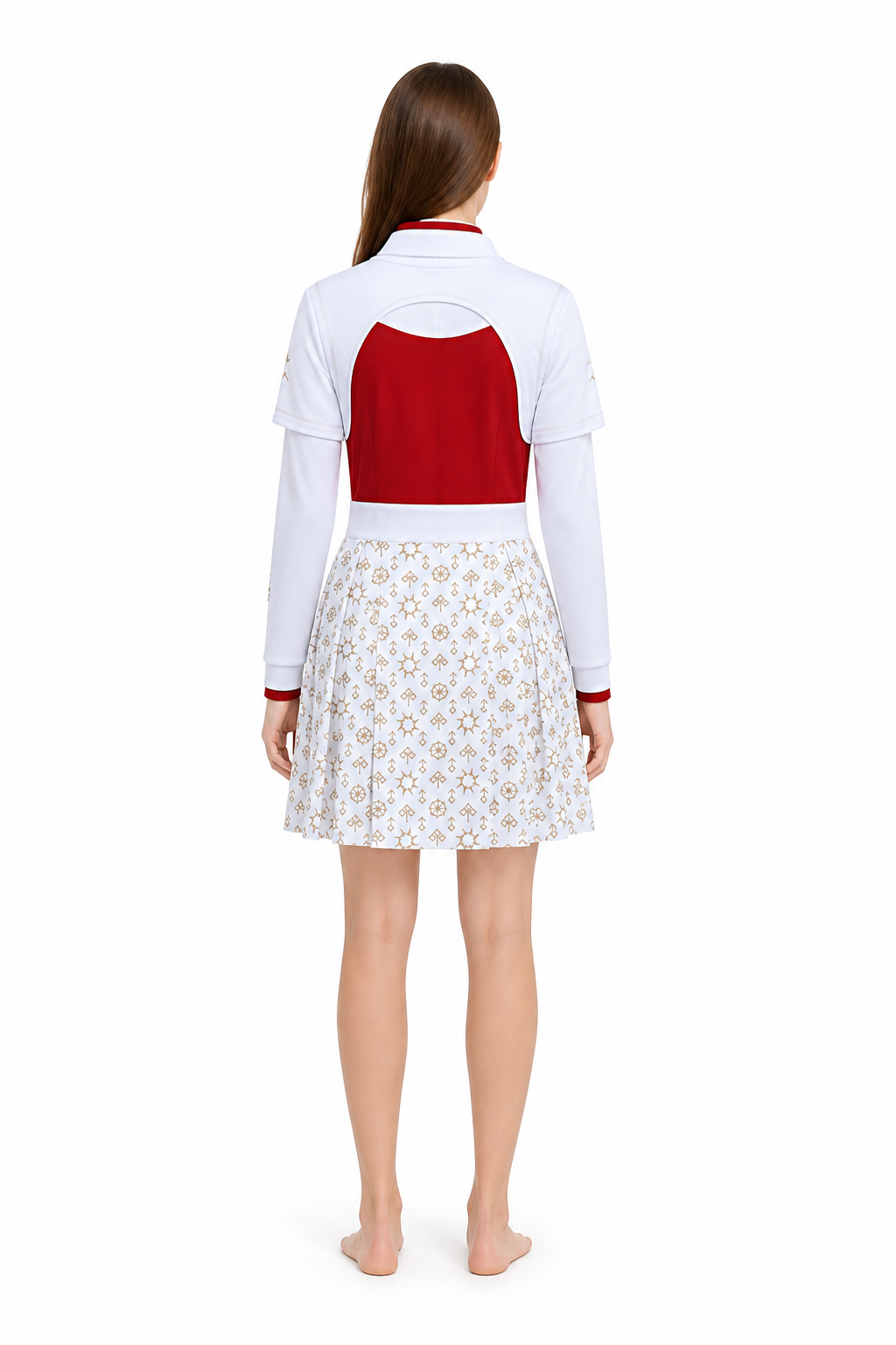Nova Cosplay Costume from Zombies 4, 3-Piece Set back view