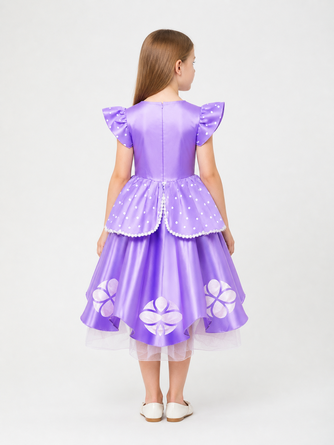 Purple Princess Costume for Cosplay back view
