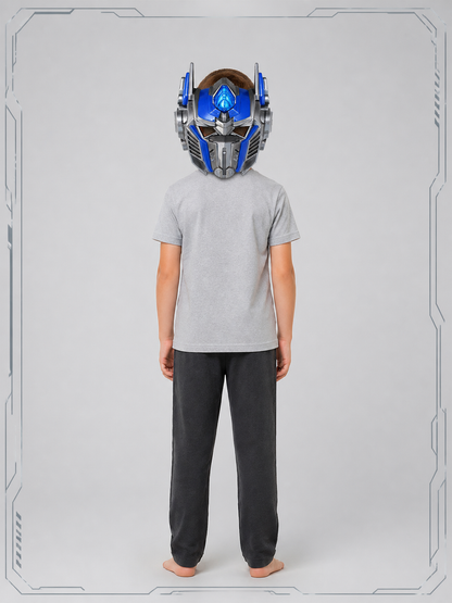 Carnival Robot Helmet Mask with Antennas back view