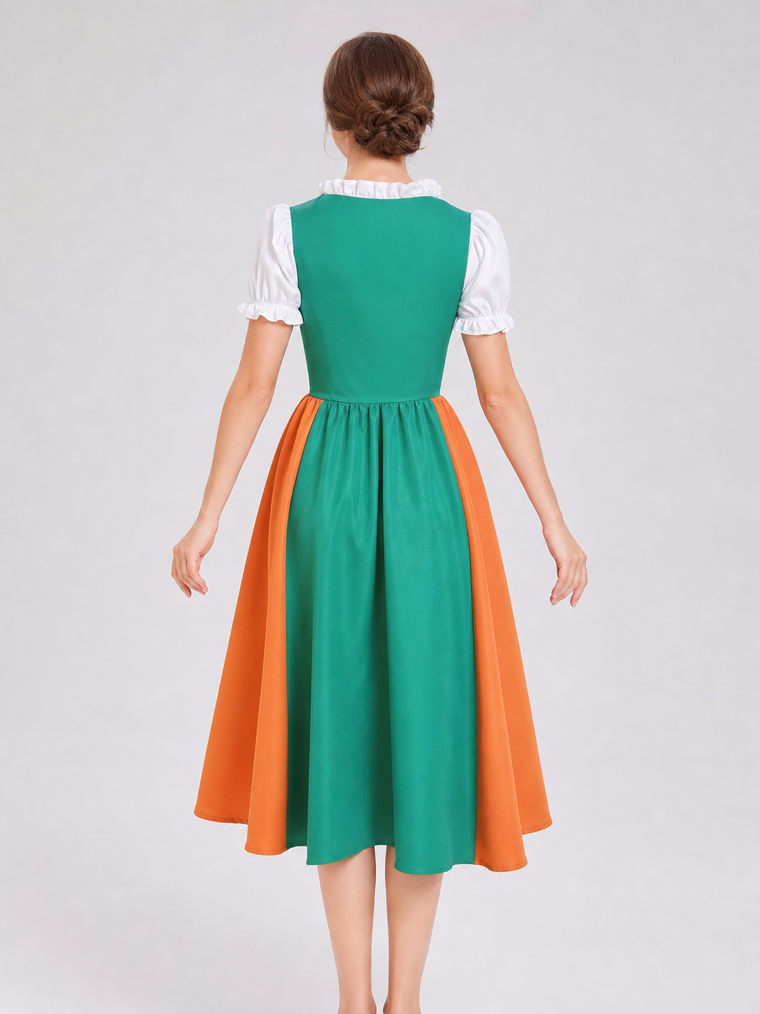 Folk-Style Embroidered Carnival Dress