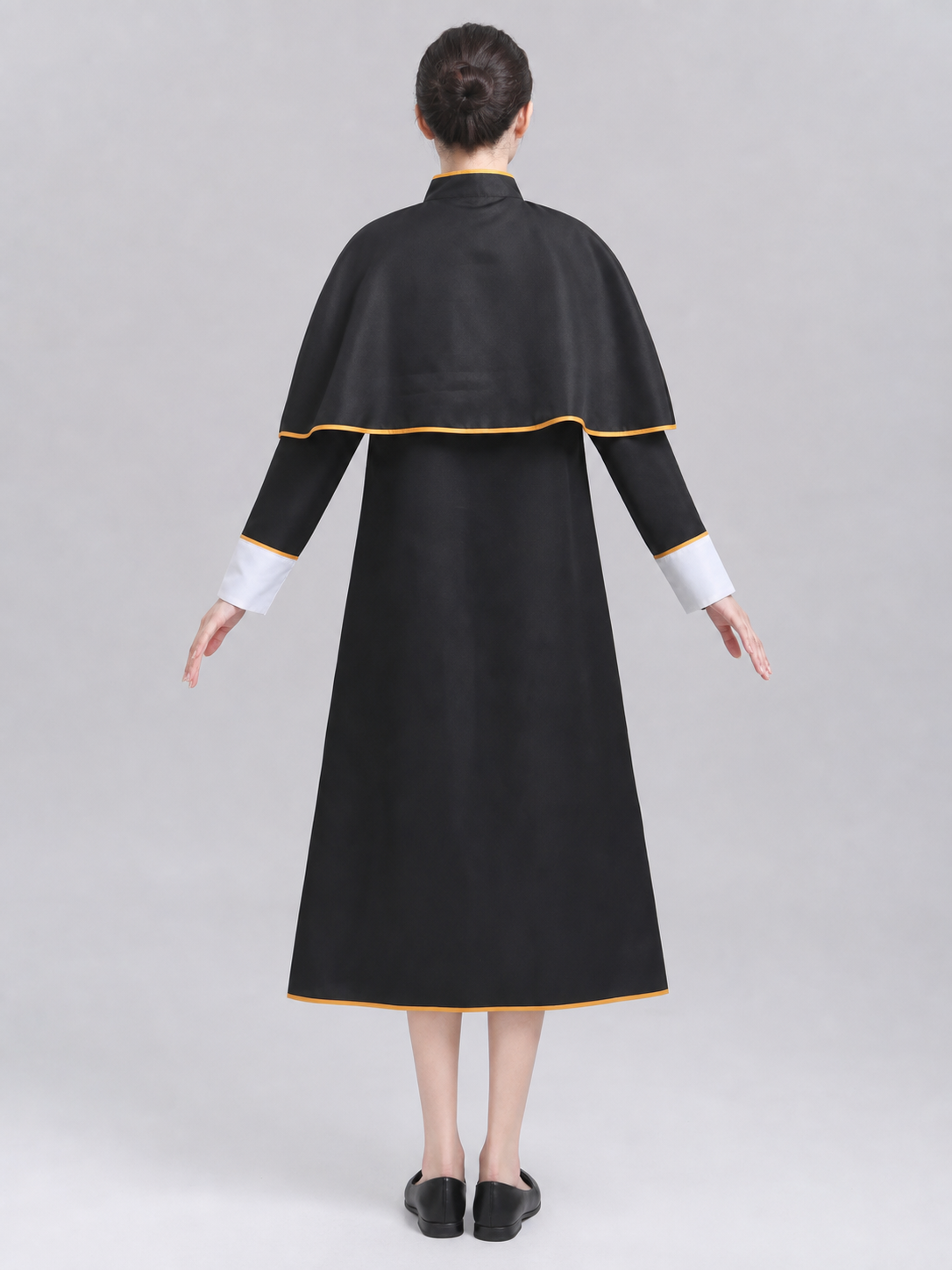 Ritual Robe with Cross, Black and White, Cosplay