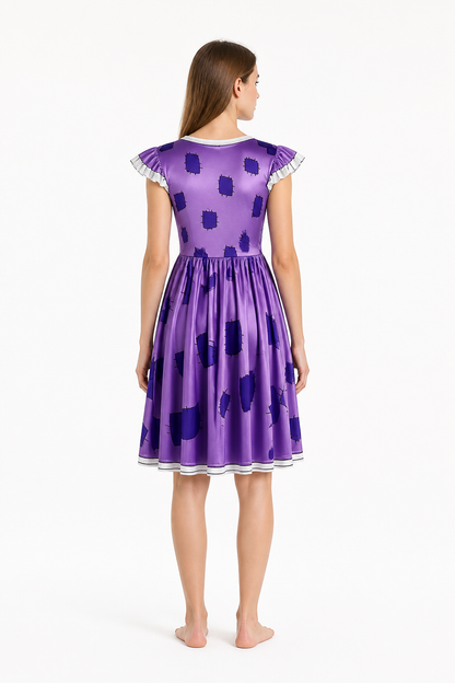 Cosplay Dress with Peter Pan Collar back view