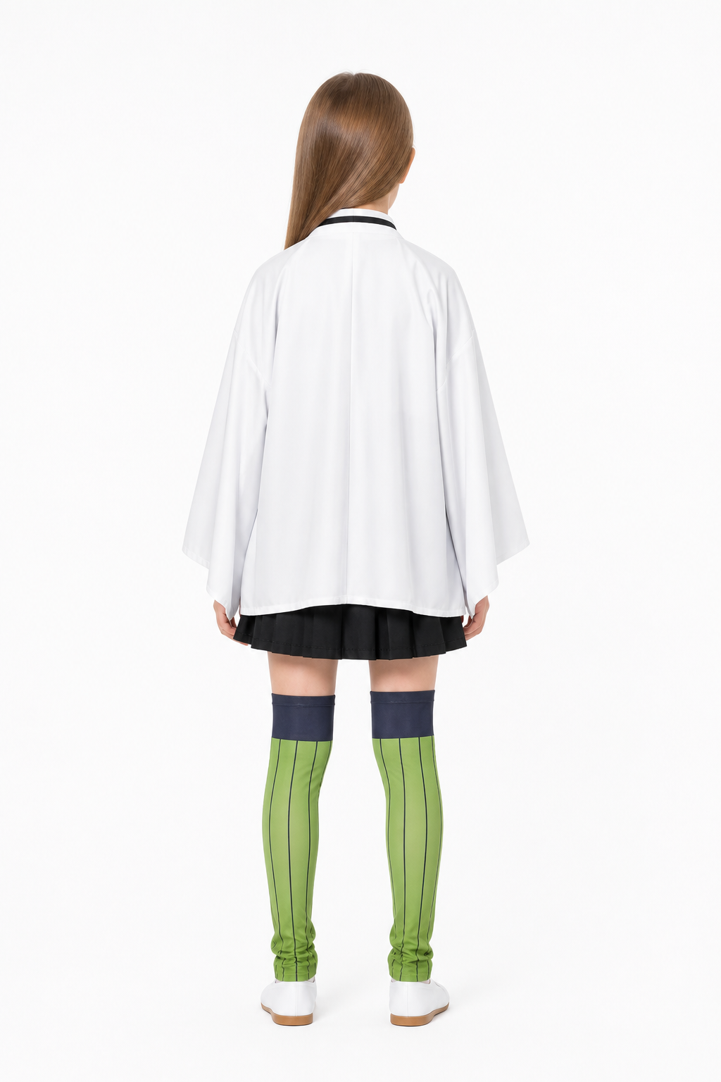 Mitsuri Kanjoji Cosplay Costume with Bow and Skirt back view