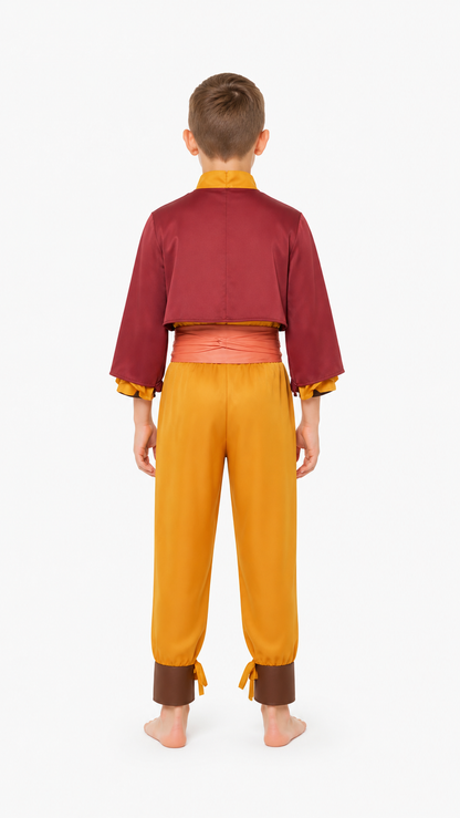 Aang Cosplay Costume from Avatar for Halloween back view