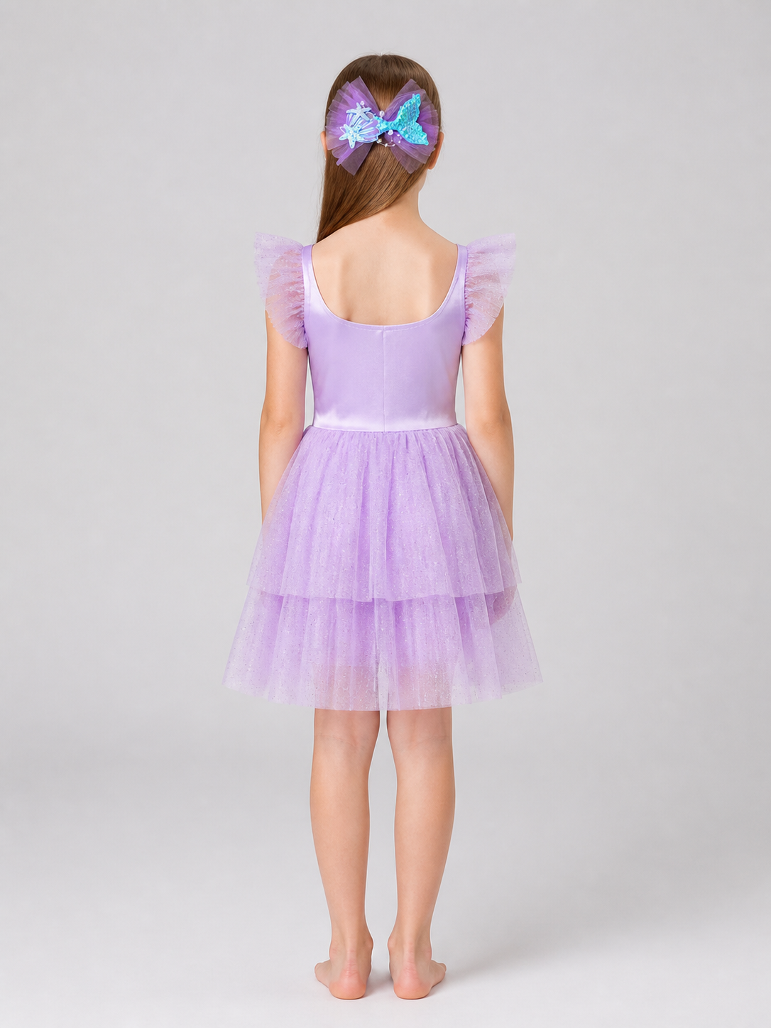 Mermaid Bow Carnival Headpiece for Halloween back view