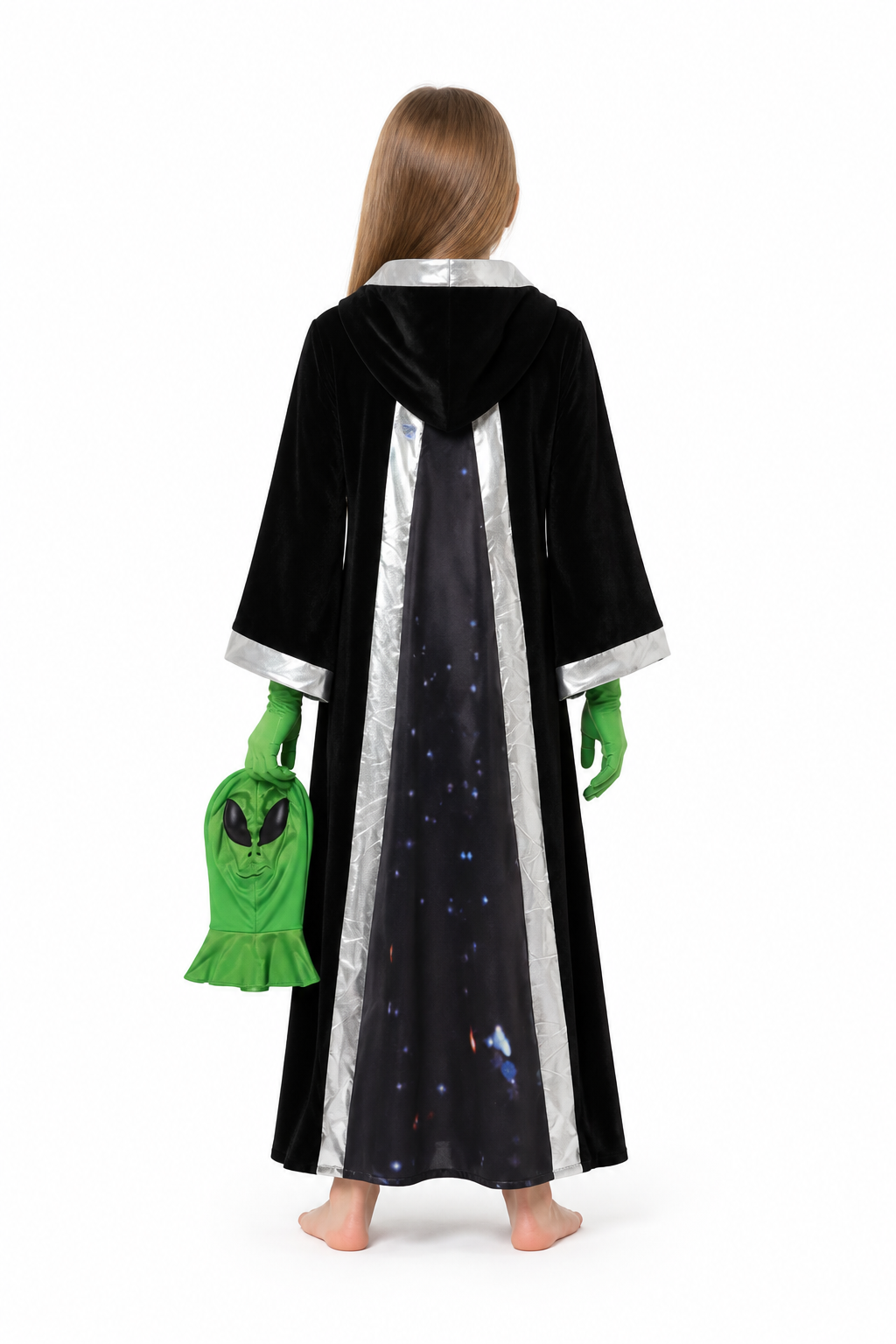Alien Jumpsuit with Mask and Gloves back view